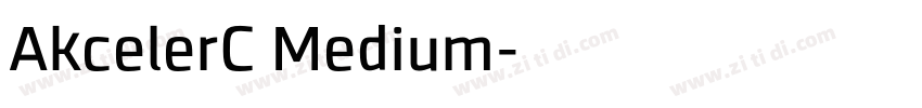 AkcelerC Medium字体转换